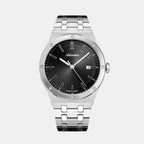 Adriatica Men Quartz Black Dial Analog Stainless Steel Watch A8337.5114Q-1