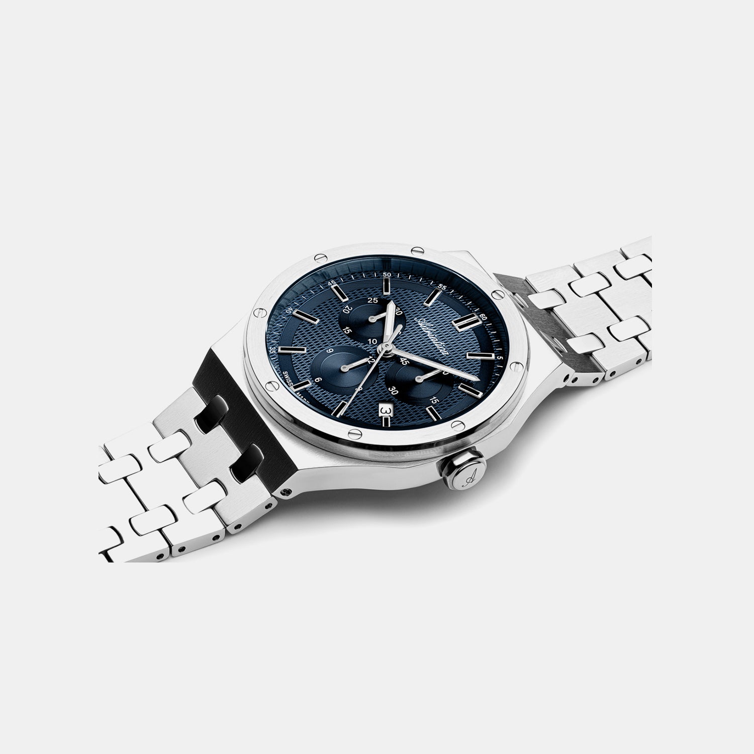 Passion Men Quartz Blue Dial Chronograph Stainless Steel Watch A8337.5115CH