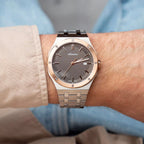 Men Quartz Grey Dial Analog Stainless Steel Watch A8337.R116Q
