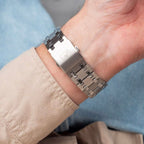 Men Quartz Grey Dial Analog Stainless Steel Watch A8337.R116Q