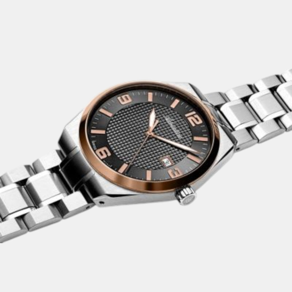 Adriatica Men Quartz Gun Dial Analog Stainless Steel Watch A8343.R156Q-3