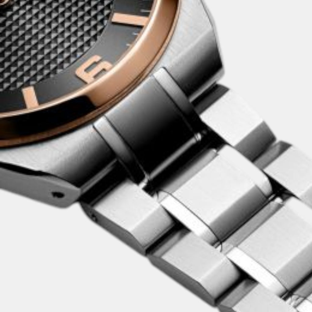 Adriatica Men Quartz Gun Dial Analog Stainless Steel Watch A8343.R156Q-4