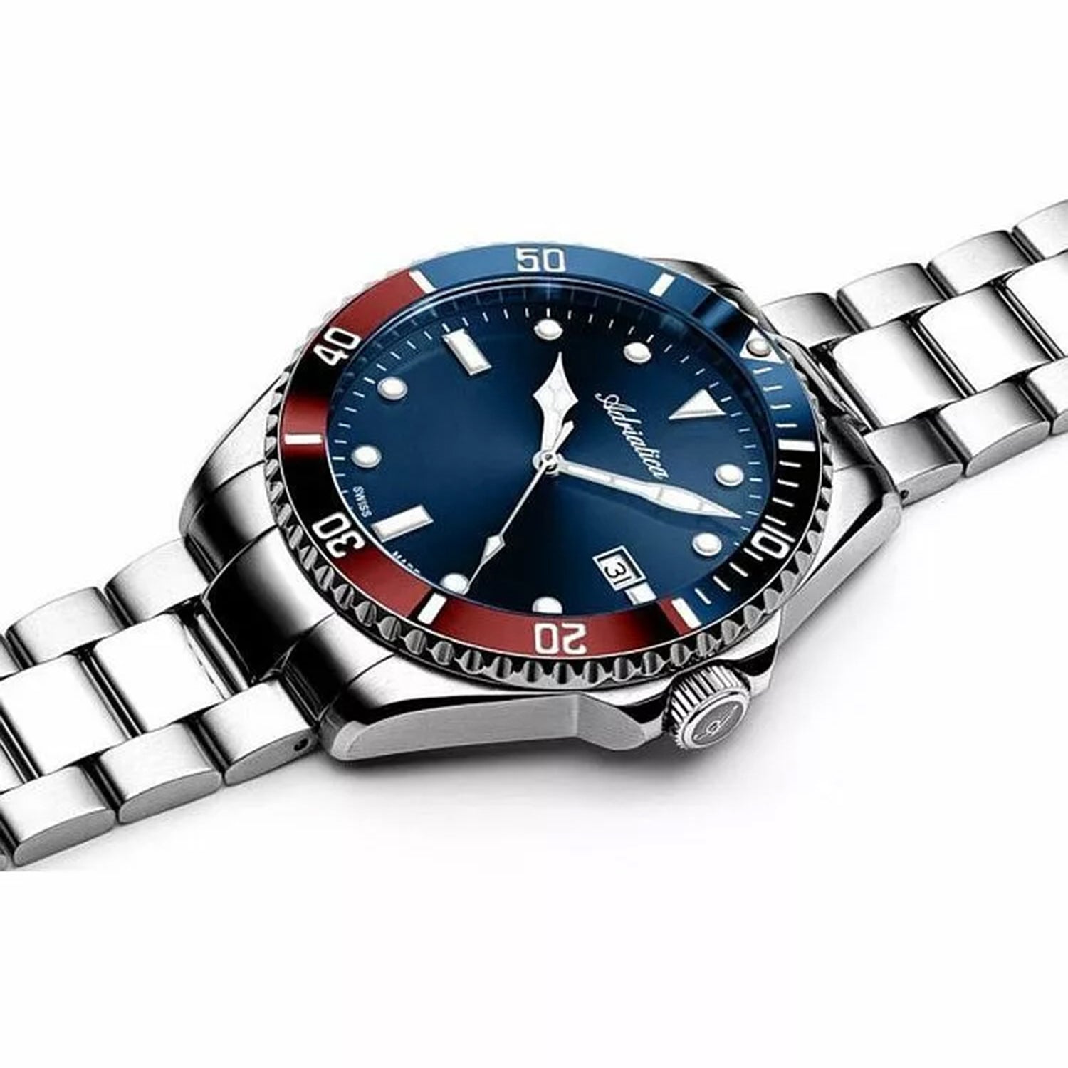 Premiere Men Quartz Blue Dial Analog Stainless Steel Watch A8347.T195QR