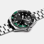 Premiere Men Quartz Black Dial Analog Stainless Steel Watch A8347.W194Q