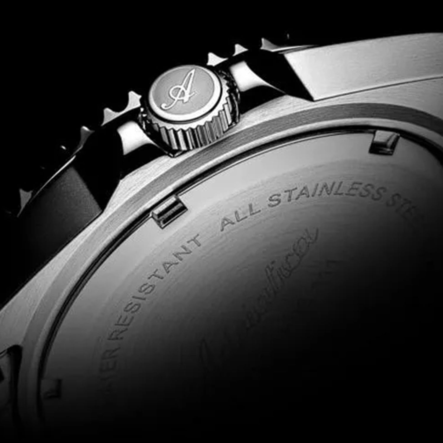Premiere Men Quartz Black Dial Analog Stainless Steel Watch A8347.Y194Q
