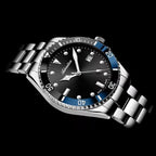 Premiere Men Quartz Black Dial Analog Stainless Steel Watch A8347.Y194QT