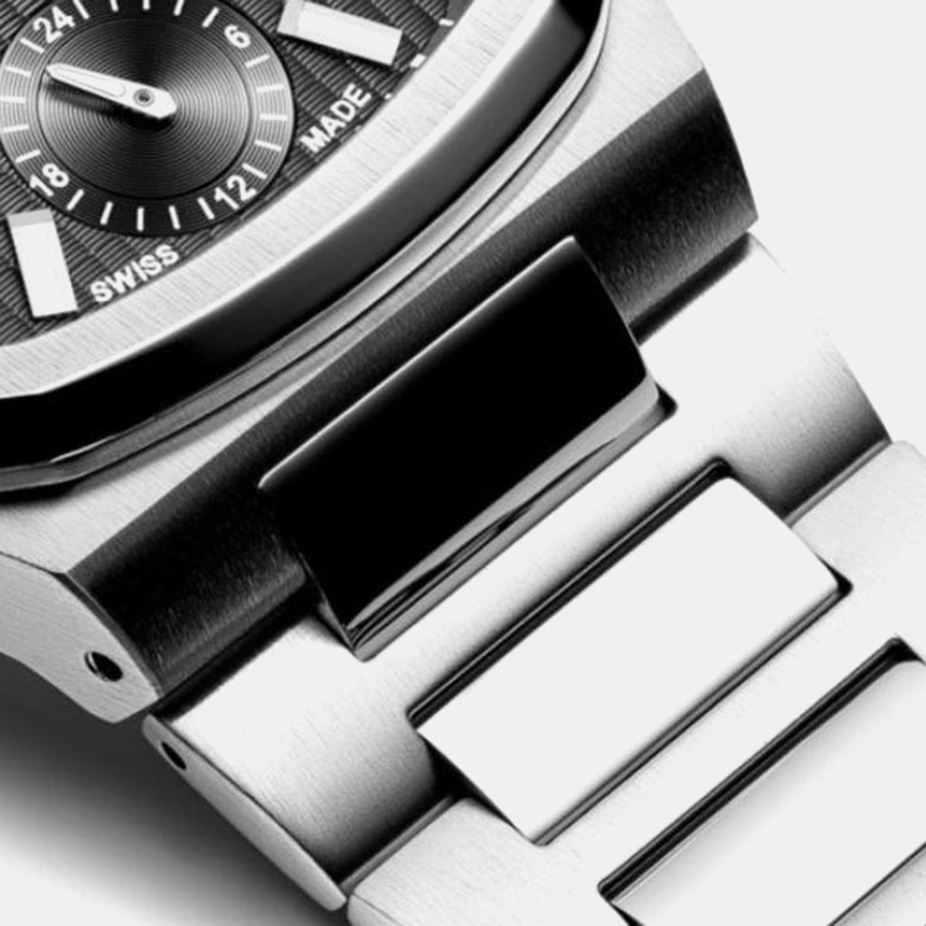 Men Quartz Black Dial Analog Stainless Steel Watch A8349.5116QF