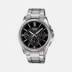 Enticer Men Quartz Black Dial Chronograph Stainless Steel Watch A836