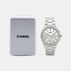 Enticer Men Quartz Silver Dial Chronograph Stainless Steel Watch A837