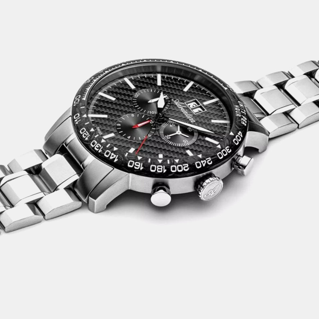 Men Quartz Grey Dial Chronograph Stainless Steel Watch A8383.4116CH