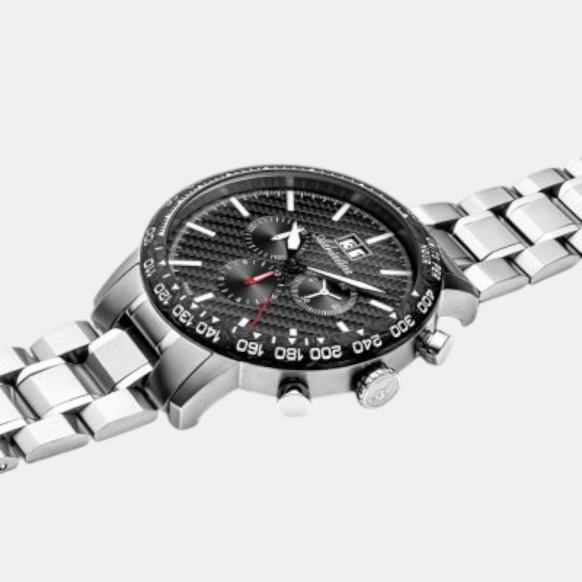 Adriatica Men Quartz Gun Dial Chronograph Stainless Steel Watch A8383.4116CH-3