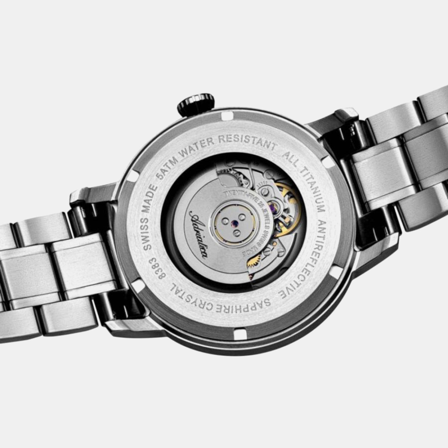 Aviation Men Quartz Gun Dial Analog Titanium Watch A8383.4126A