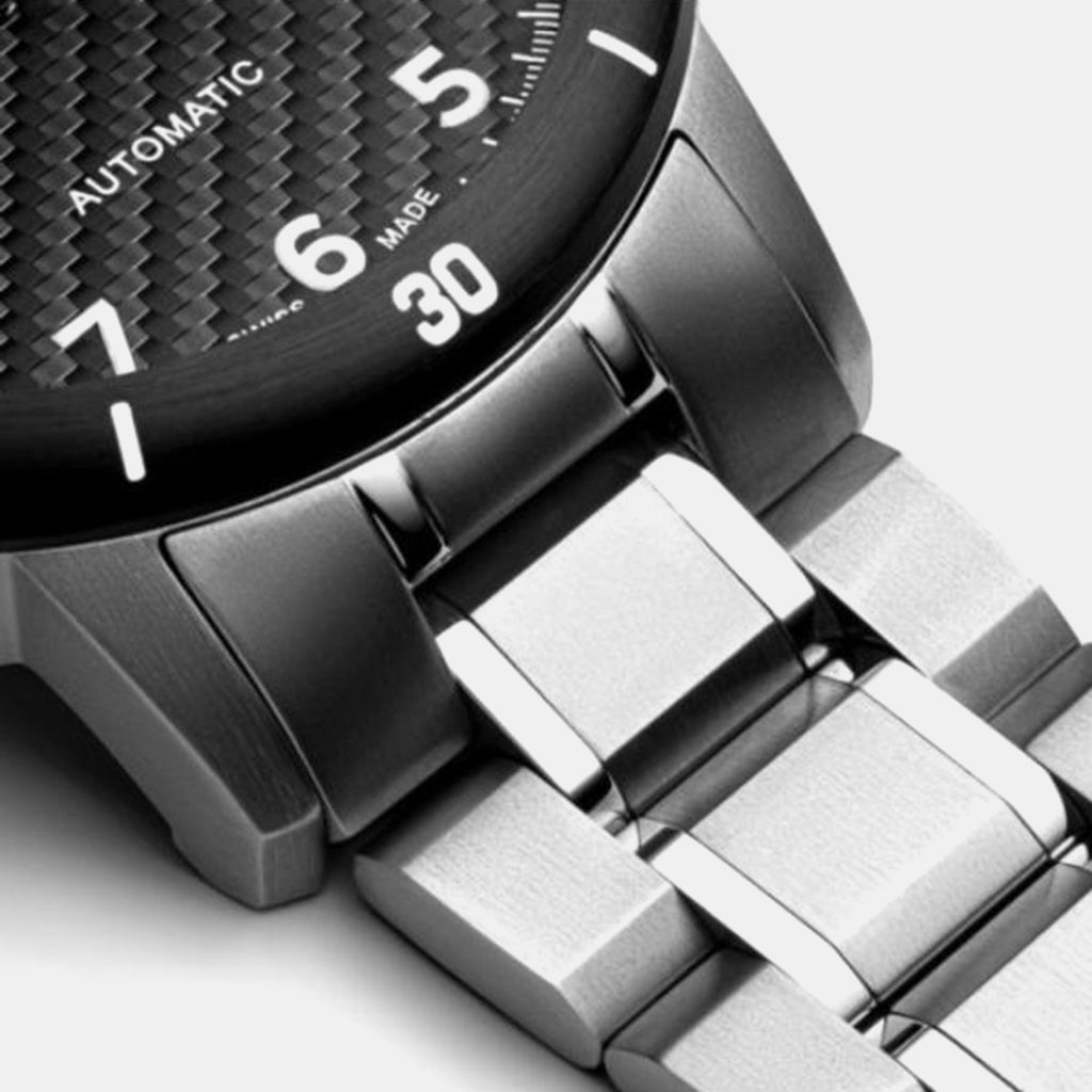 Aviation Men Quartz Grey Dial Analog Titanium Watch A8383.4126A