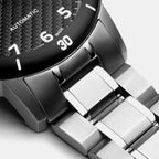 Aviation Men Quartz Grey Dial Analog Titanium Watch A8383.4126A