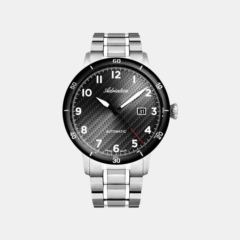 Aviation Men Quartz Grey Dial Analog Titanium Watch A8383.4126A