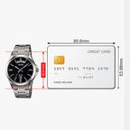 Enticer Men Quartz Black Dial Analog Stainless Steel Watch A840