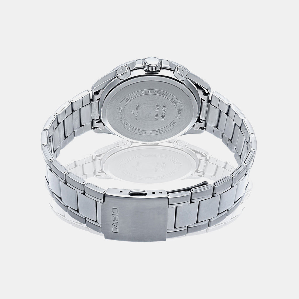 Enticer Men Quartz Blue Dial Multi-Function Stainless Steel Watch A950