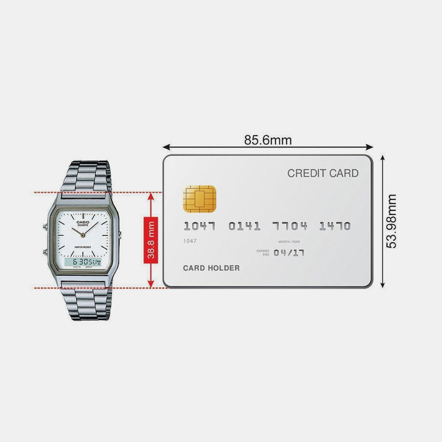 Vintage Unisex Quartz White Dial Analog Stainless Steel Watch AD03