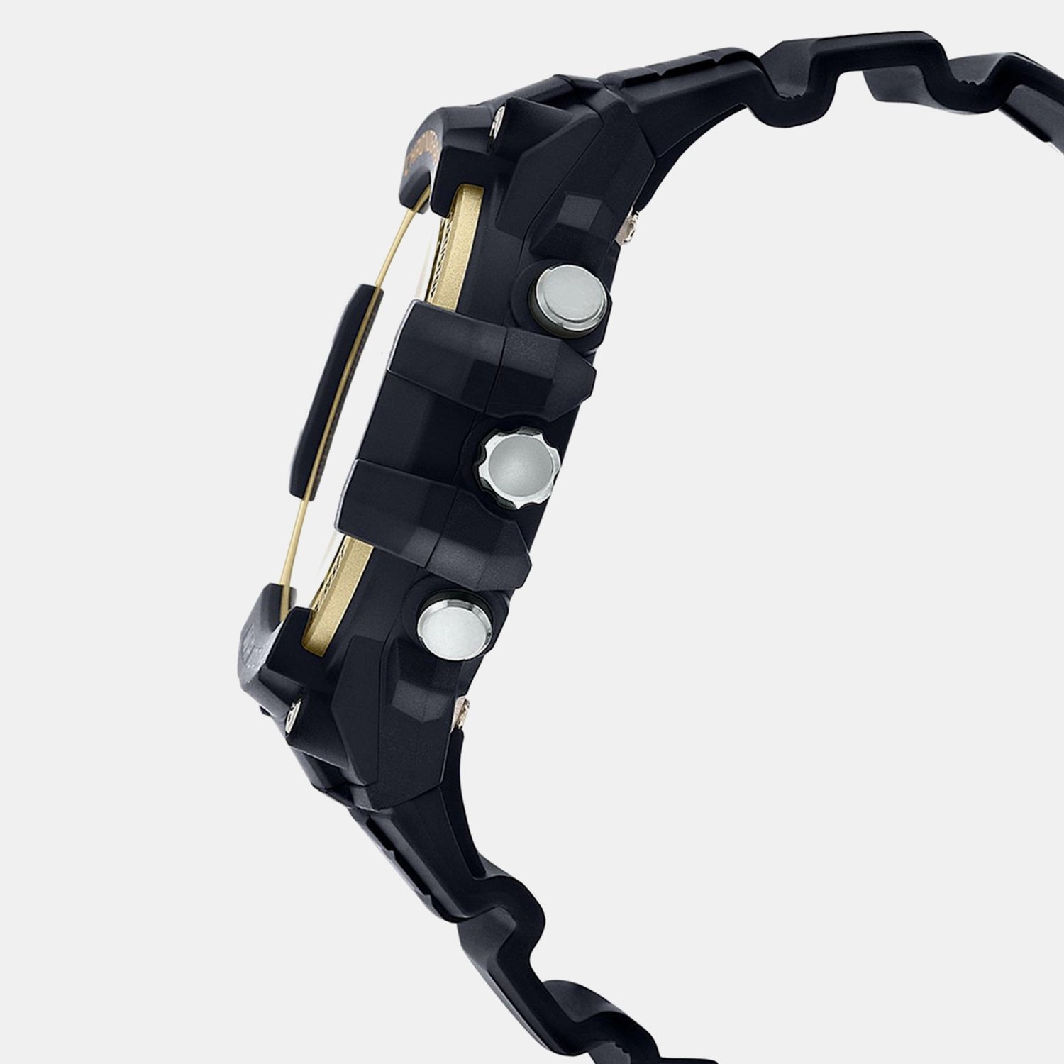 Youth Men Quartz Black Dial Chronograph Resin Watch AD215