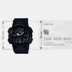 Youth Unisex Quartz Black Dial Analog-Digital Resin Watch AD218