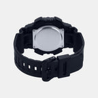 Youth Men Quartz Rose Gold Dial Analog-Digital Silicone Watch AD222