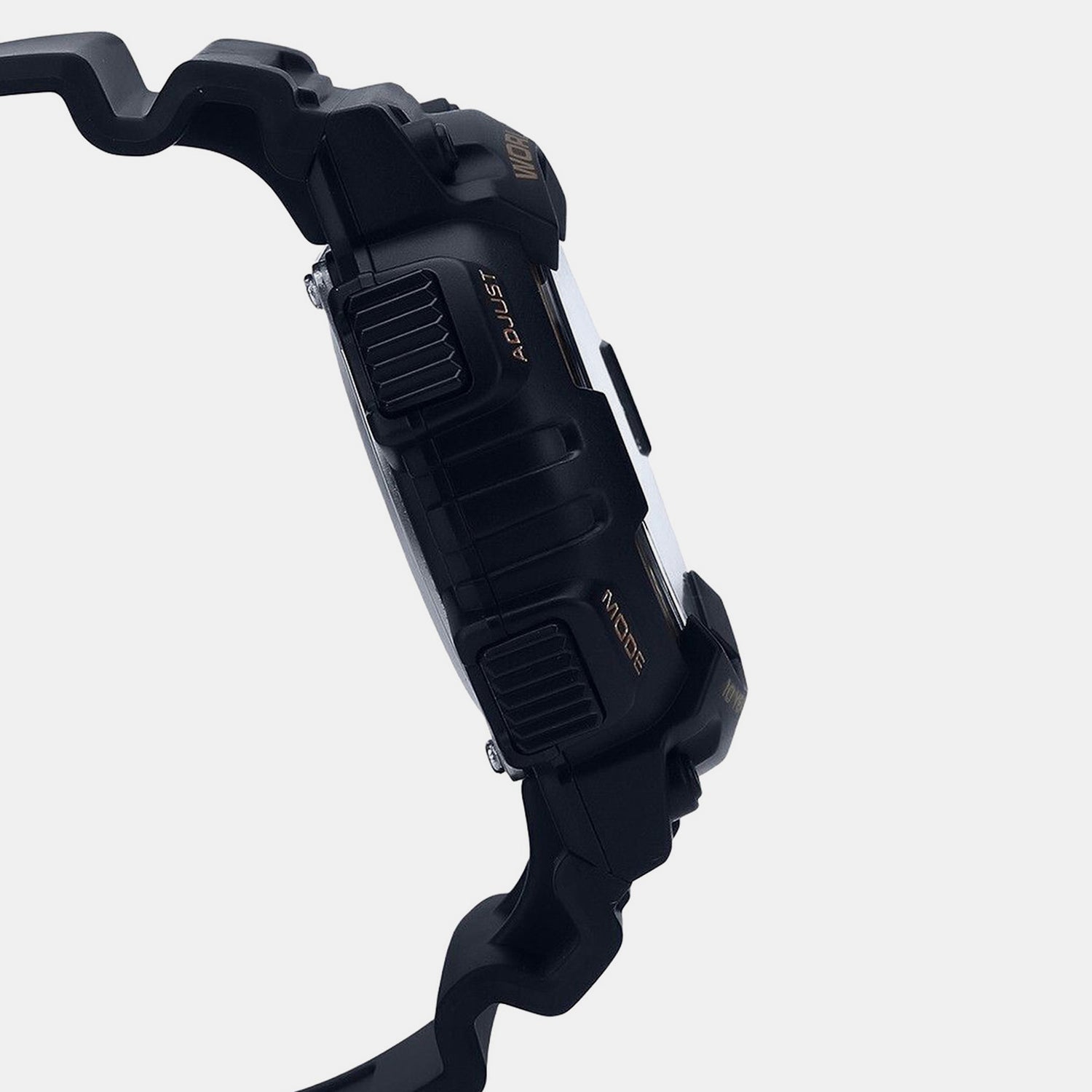 Youth Men Quartz Rose Gold Dial Analog-Digital Silicone Watch AD222