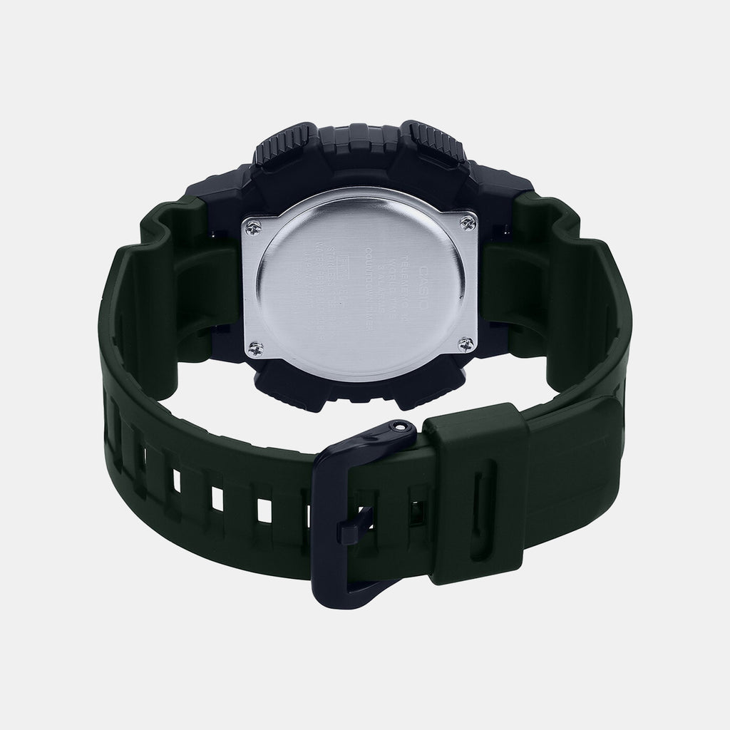 Youth Unisex Quartz Black Dial Analog-Digital Resin Watch AD223