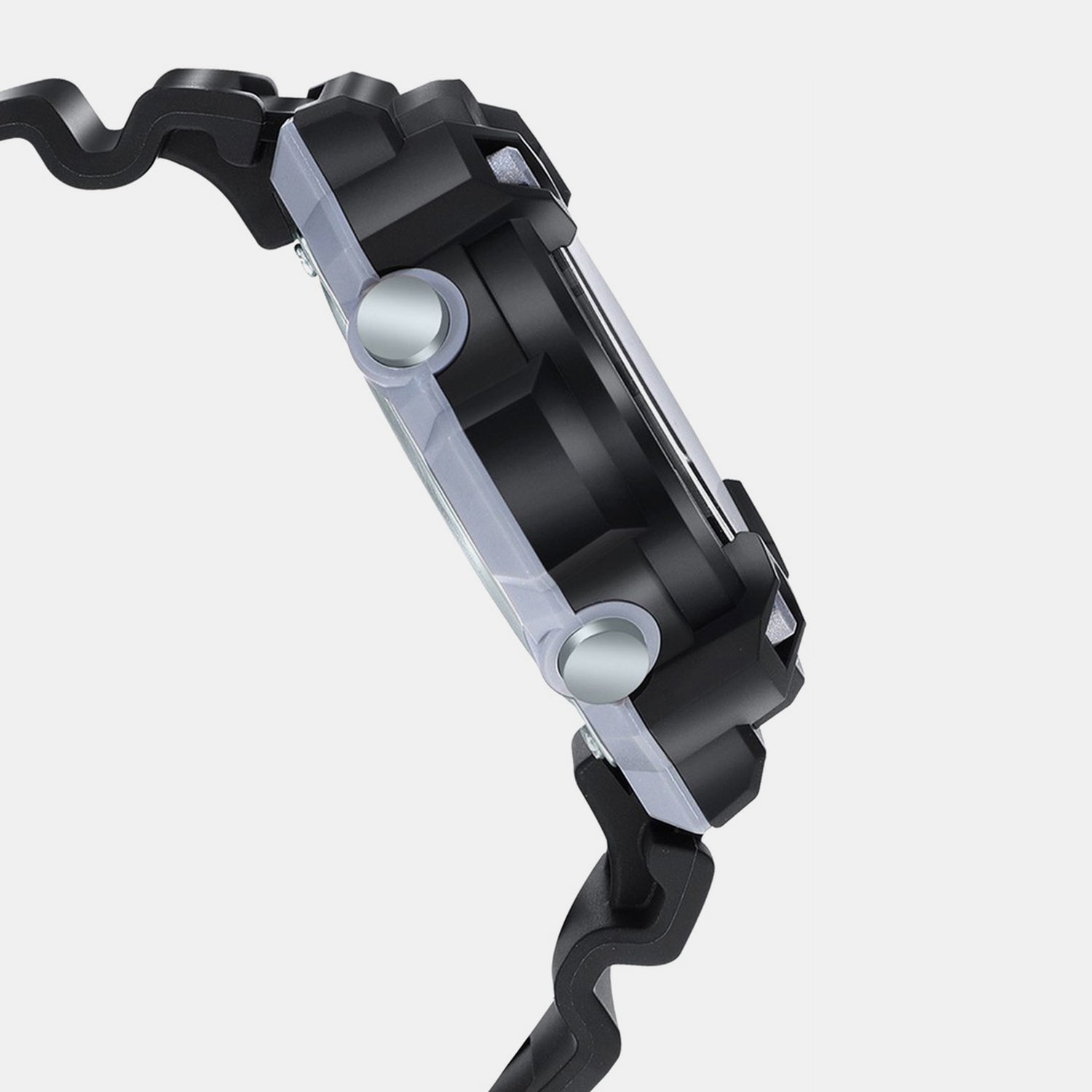 Youth Unisex Quartz Black Dial Analog-Digital Resin Watch AD262