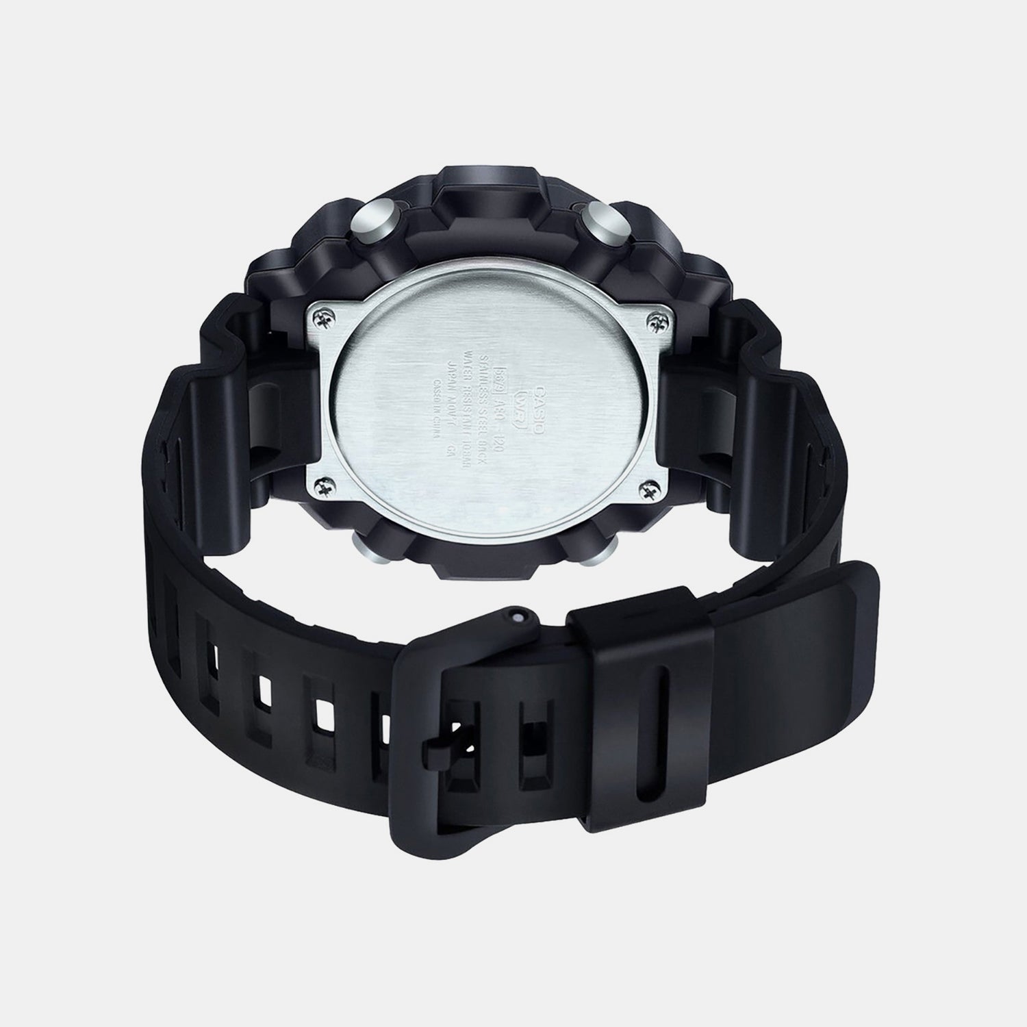 Youth Men Quartz Black Dial Analog-Digital Resin Watch AD264