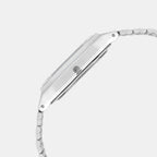 Vintage Unisex Quartz Ice Blue Dial Analog-Digital Stainless Steel Watch AD270