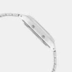 Vintage Unisex Quartz Ice Blue Dial Analog-Digital Stainless Steel Watch AD270