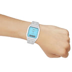 Vintage Men Turquoise Blue Dial Stainless Steel Watch AD271