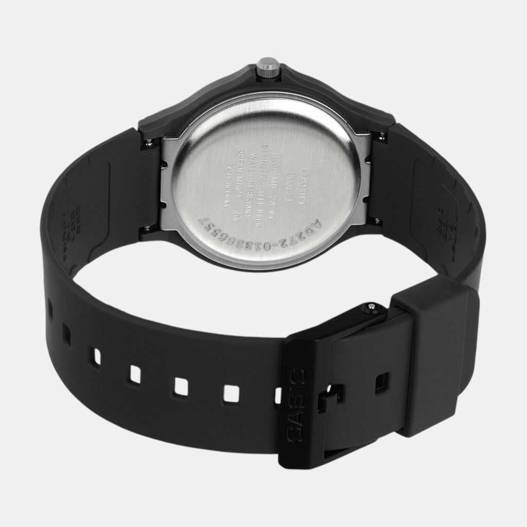 Youth Unisex Quartz Black Dial Analog Resin Watch AD272