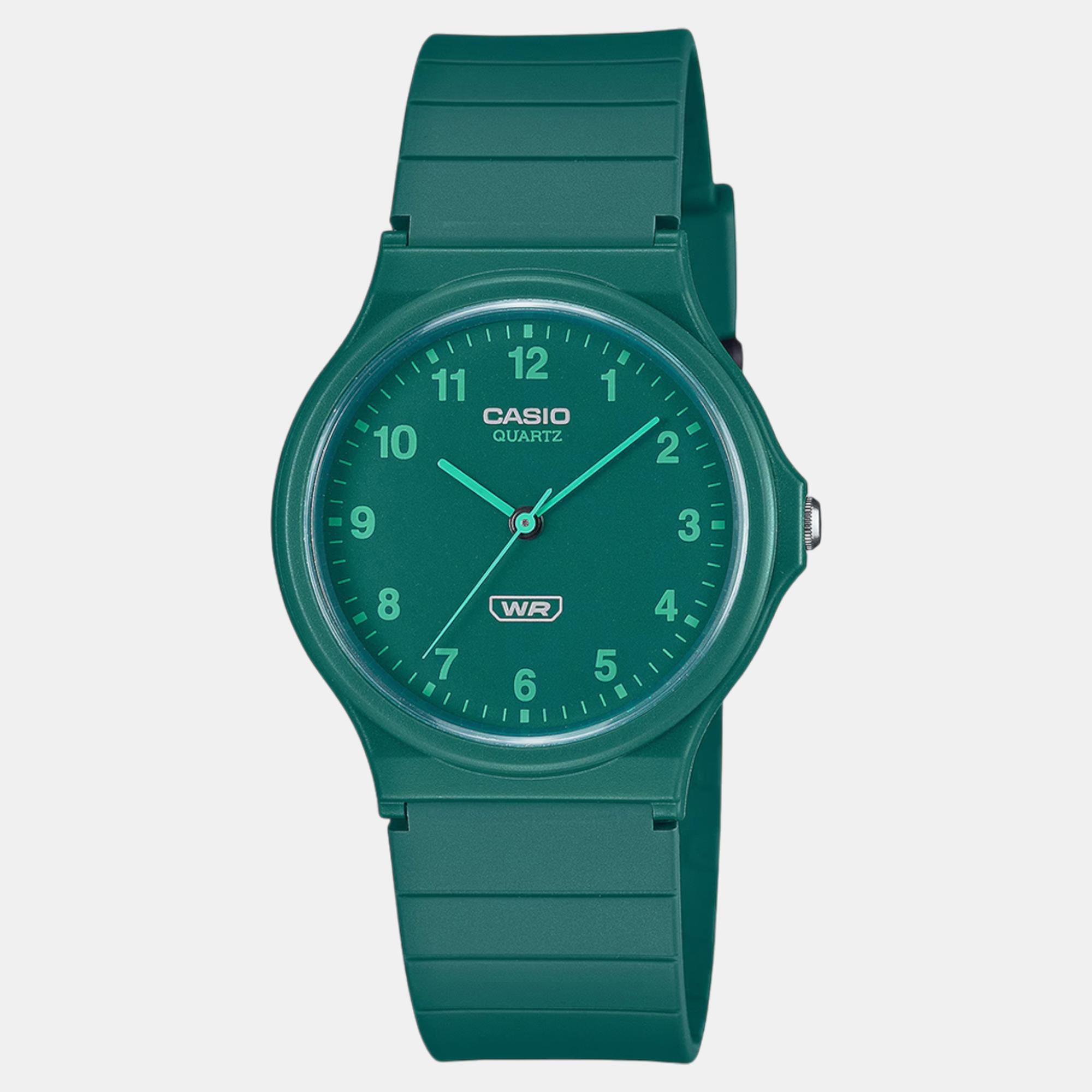 Youth Unisex Quartz Green Dial Analog Resin Watch AD273