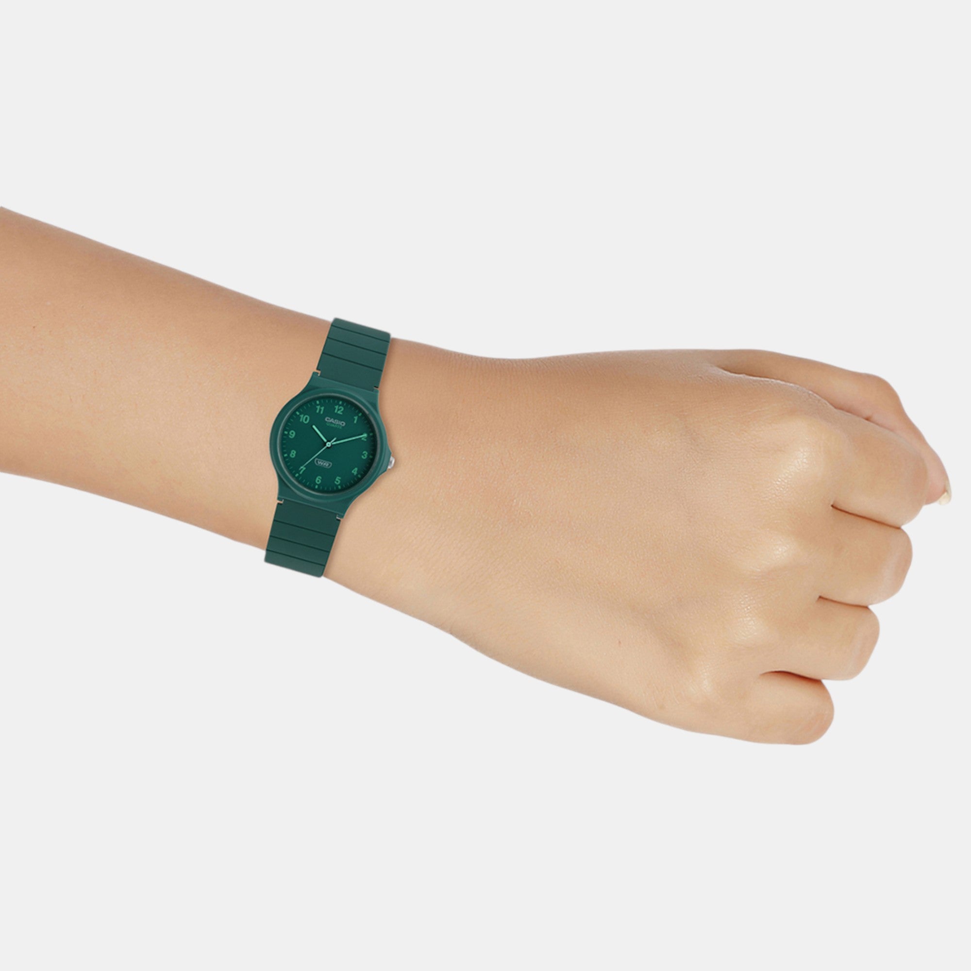 Youth Unisex Quartz Green Dial Analog Resin Watch AD273