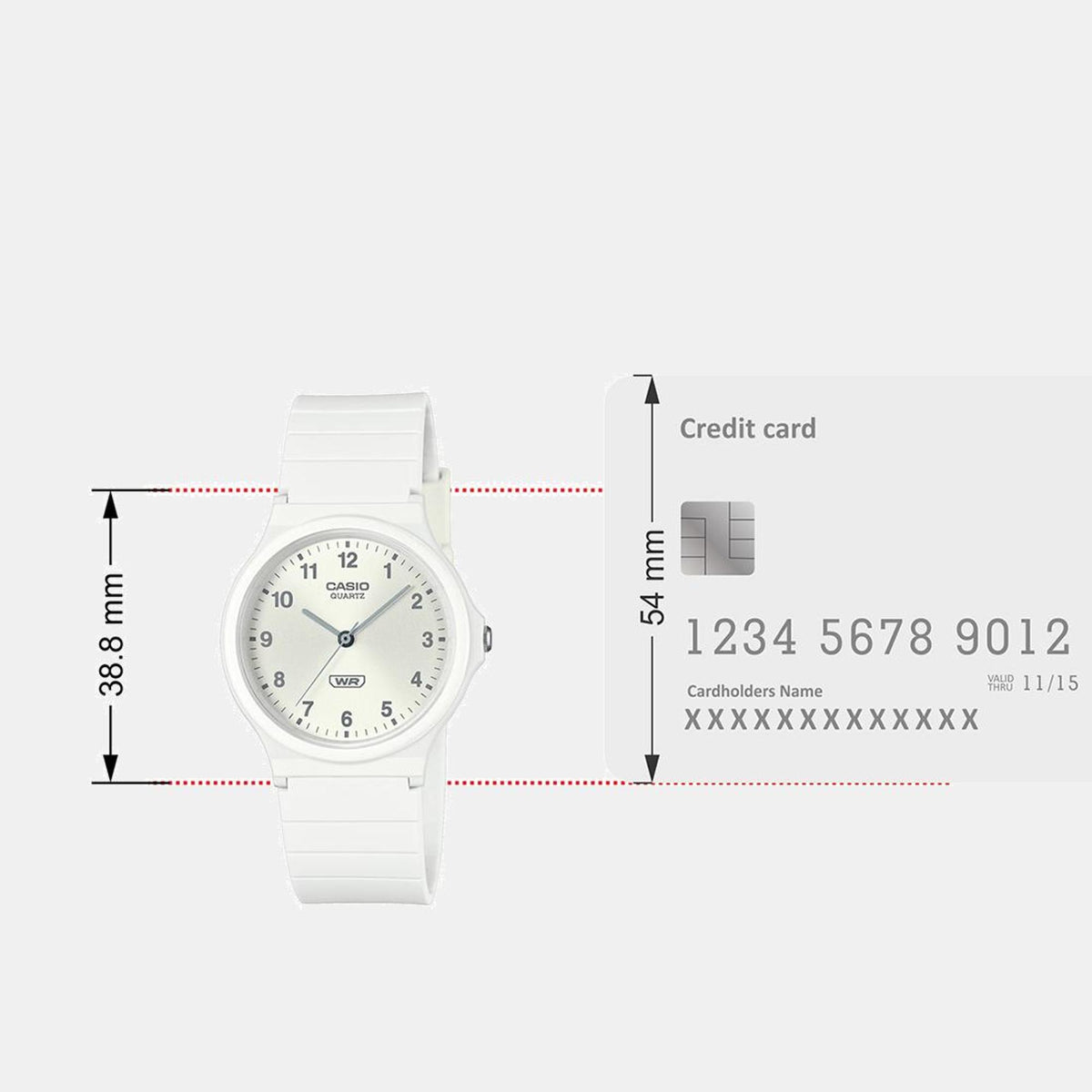 Youth Unisex Quartz White Dial Analog Resin Watch AD274