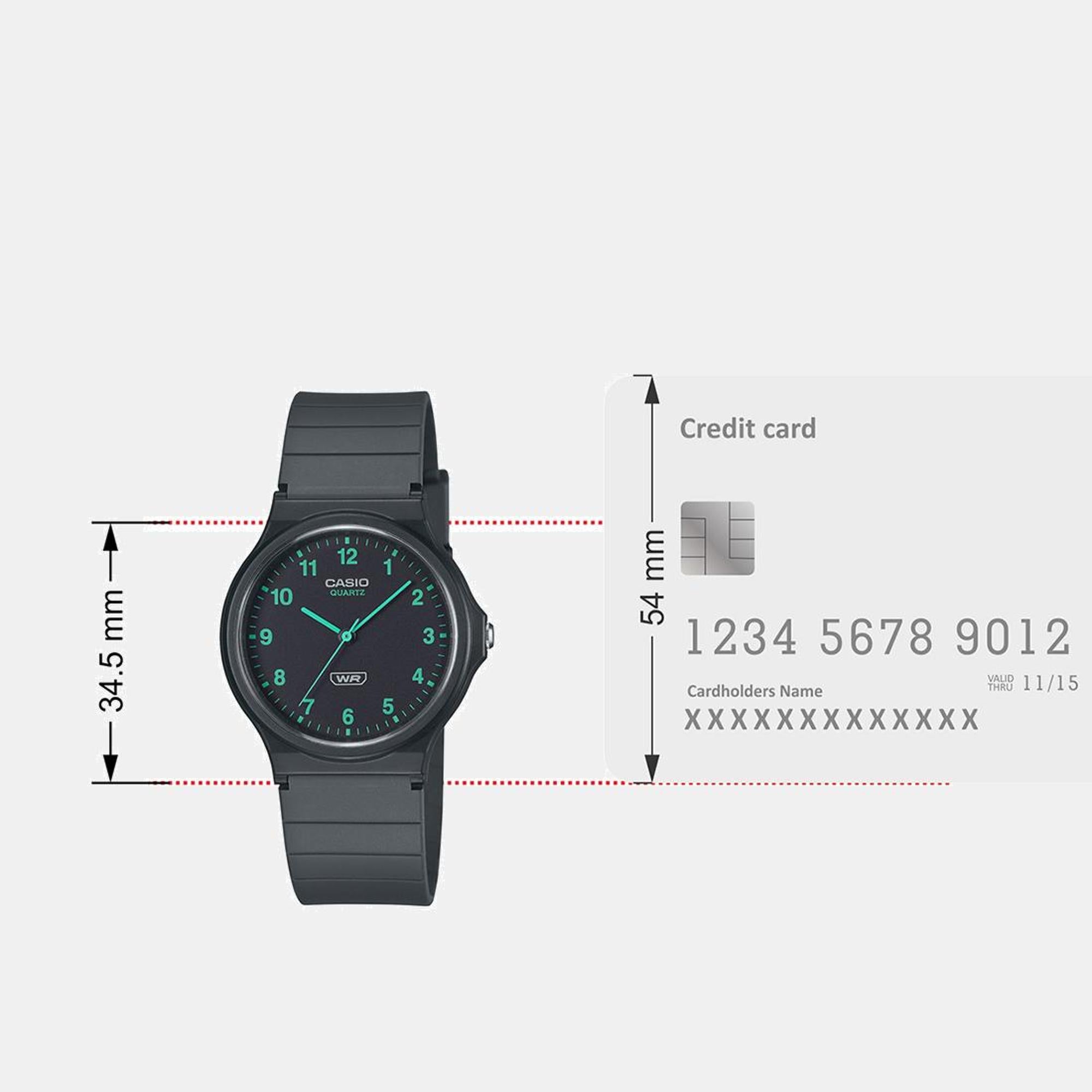 Youth Unisex Quartz Black Dial Analog Resin Watch AD275