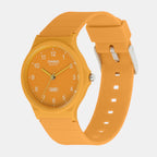 Youth Unisex Quartz Orange Dial Analog Resin Watch AD276