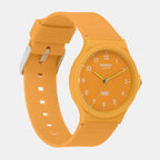 Youth Unisex Quartz Orange Dial Analog Resin Watch AD276
