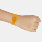 Youth Unisex Quartz Orange Dial Analog Resin Watch AD276