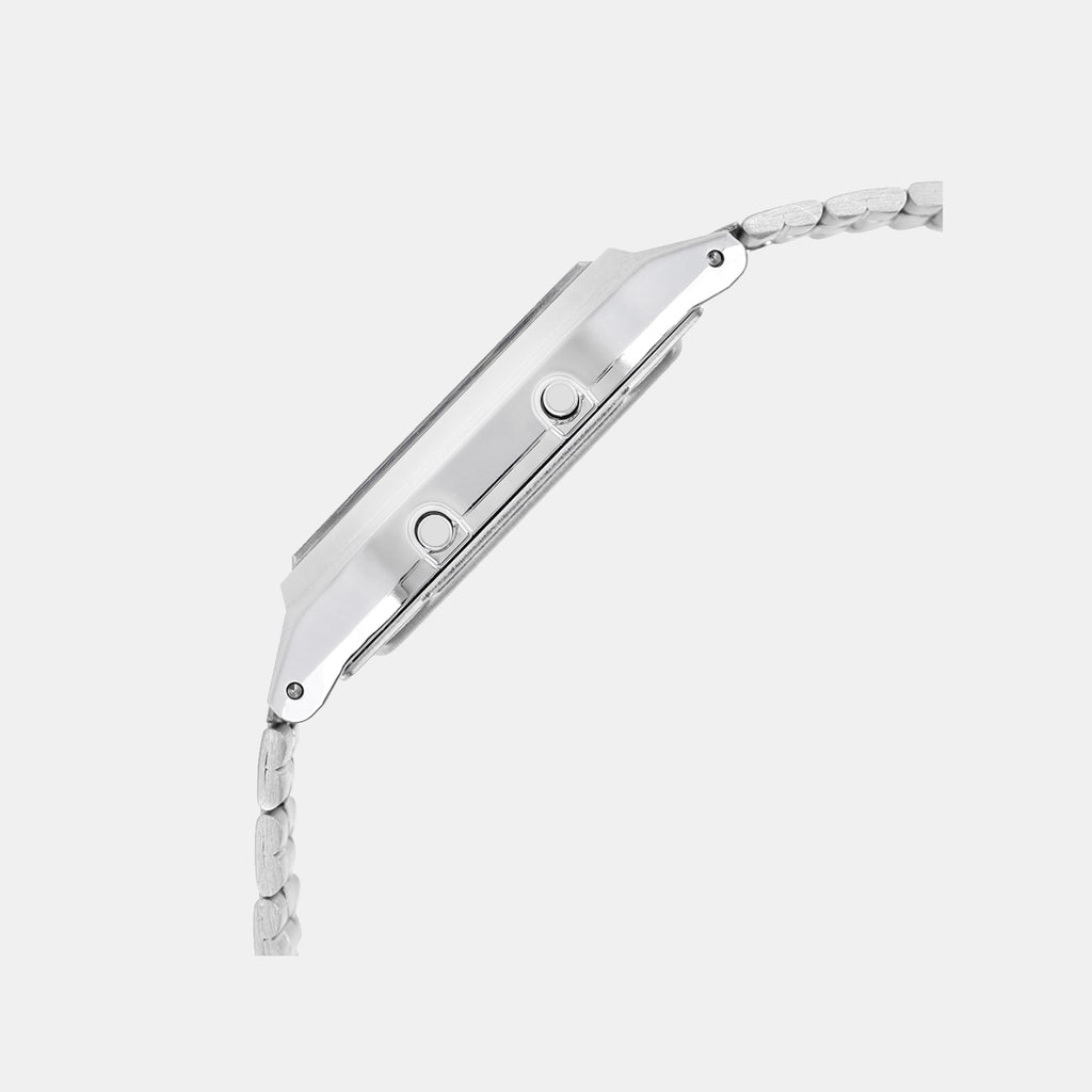 Vintage Unisex Quartz Green Dial Analog-Digital Stainless Steel Watch AD280