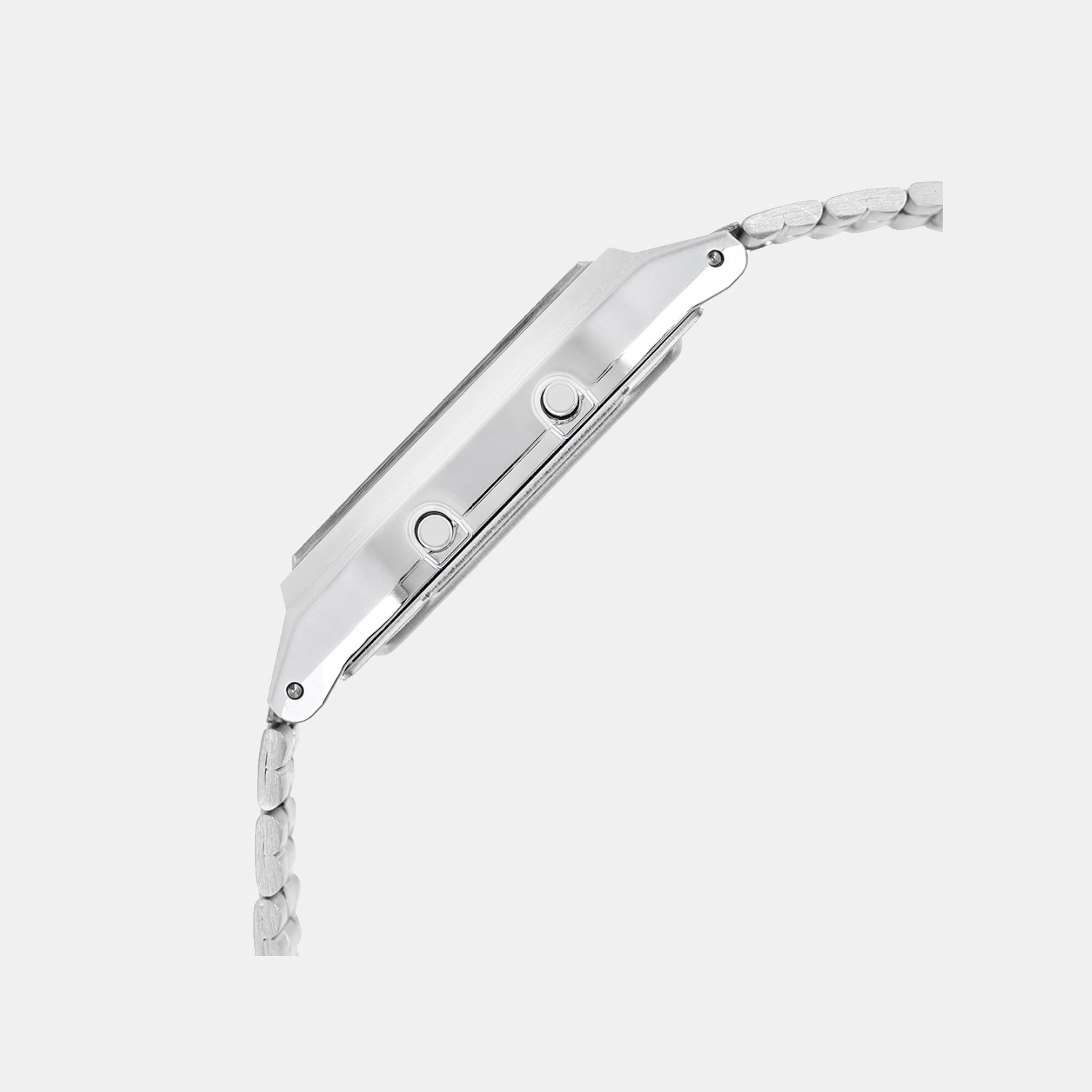 Vintage Unisex Quartz Green Dial Analog-Digital Stainless Steel Watch AD280