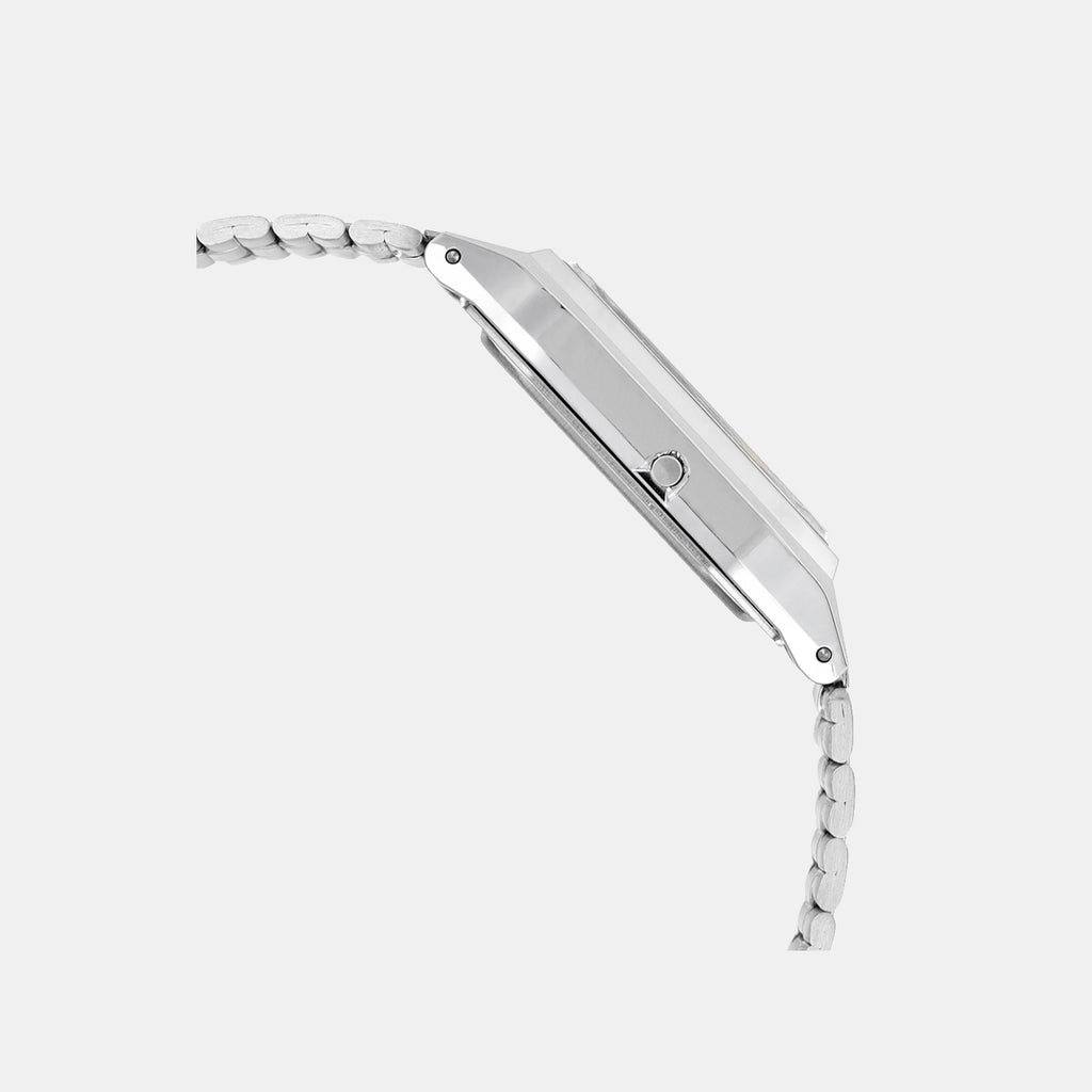 Vintage Unisex Quartz Green Dial Analog-Digital Stainless Steel Watch AD280