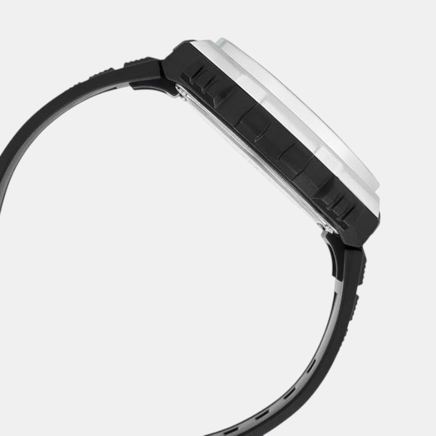 Youth Men Quartz Black Dial Chronograph Resin Watch AD281