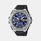 Youth Men Quartz Blue Dial Chronograph Resin Watch AD282