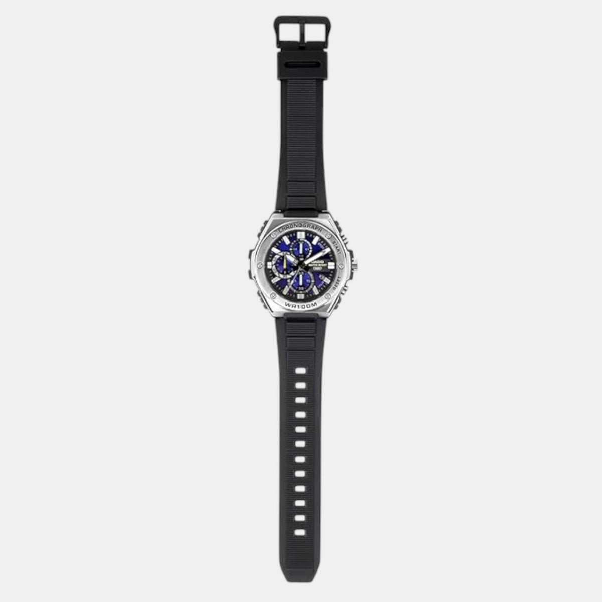 Youth Men Quartz Blue Dial Chronograph Resin Watch AD282