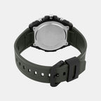 Youth Unisex Quartz Green Dial Chronograph Resin Watch AD283