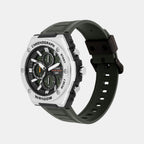 Youth Unisex Quartz Green Dial Chronograph Resin Watch AD283