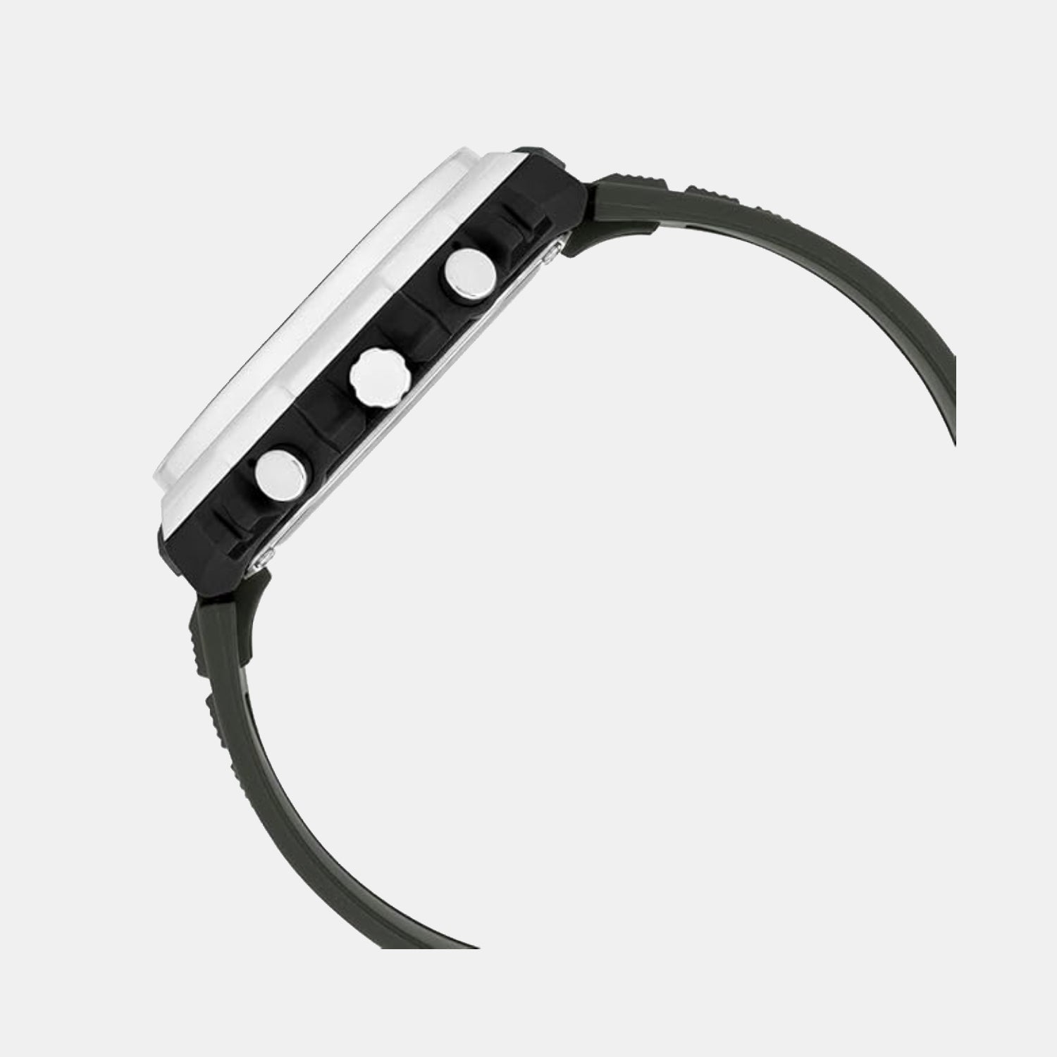 Youth Men Quartz Green Dial Chronograph Resin Watch AD283