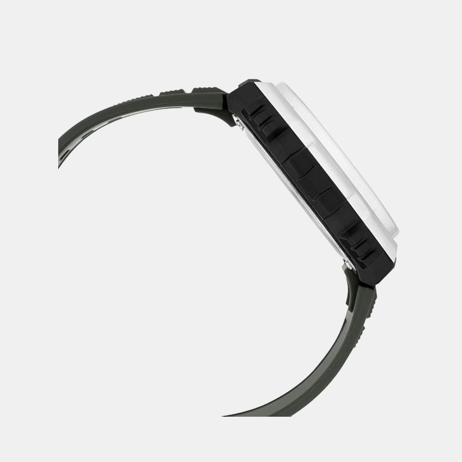 Youth Men Quartz Green Dial Chronograph Resin Watch AD283